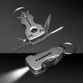 Silver Light Up Tool Keychain